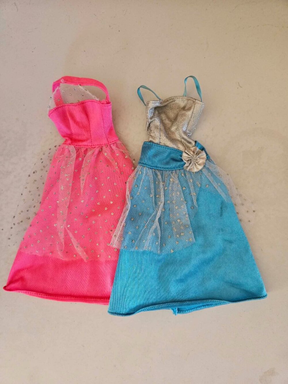 1980s Barbie Fun Fashions Neon Dresses